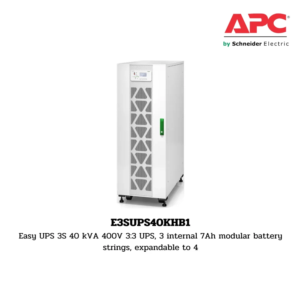 Modular UPS คืออะไร? เครื่องสำรองไฟอัจฉริยะที่ขยายกำลังได้ตามธุรกิจ 6 E3SUPS40KHB1