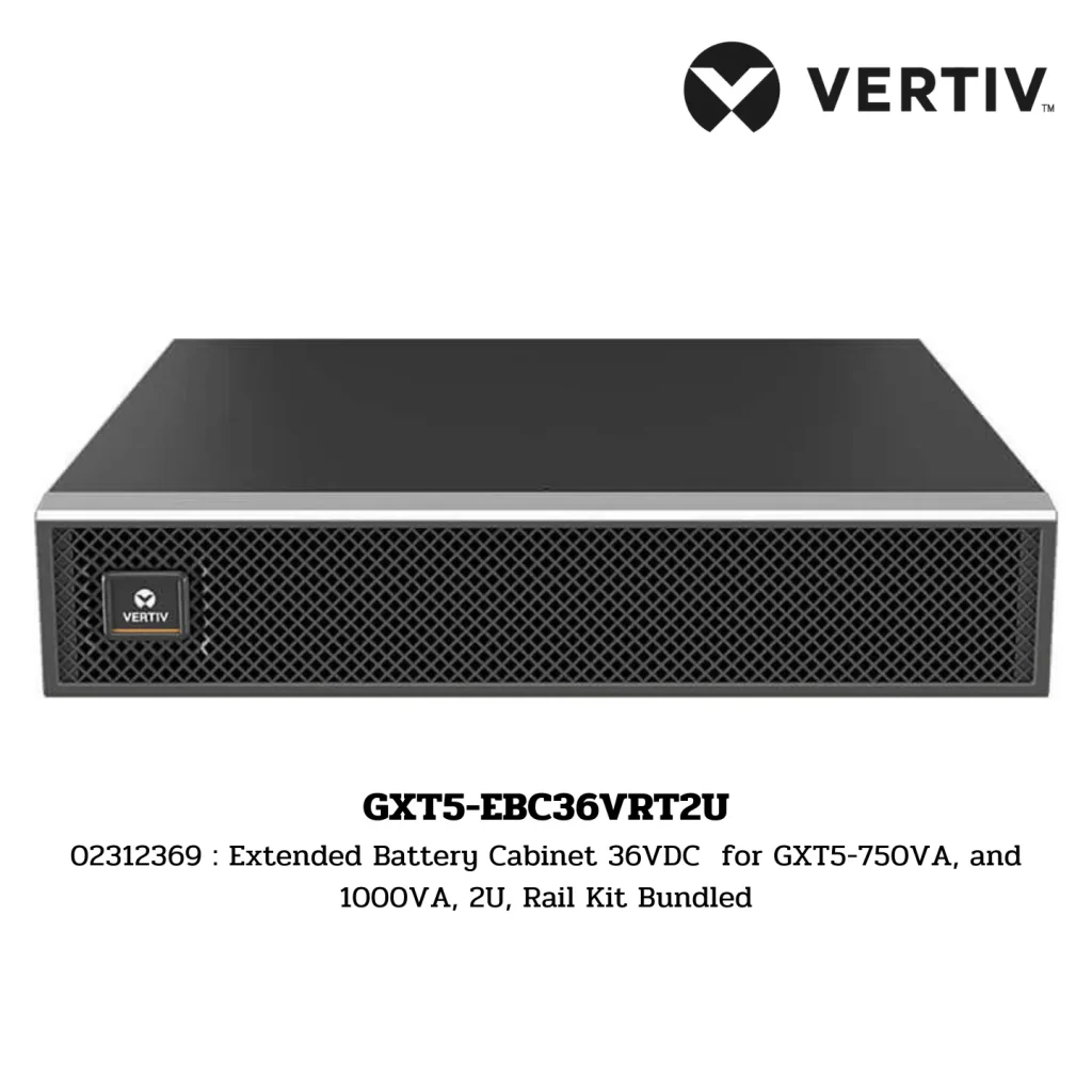 Vertiv Battery Pack แบตเตอรี่สำรองประสิทธิภาพสูงสำหรับ UPS ซีรีส์ GXE3, GXT RT+ และ GXT5 4 GXT5-EBC36VRT2U