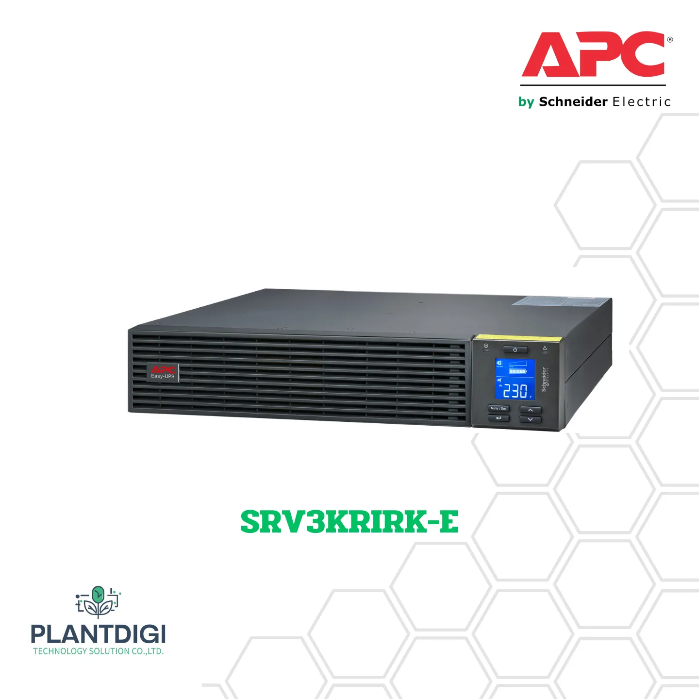 เครื่องสำรองไฟ APC SRV3KRIRK-E รุ่น APC Easy UPS On-Line, 3kVA/2700W, Rackmount 2U, 230V 5 เครื่องสำรองไฟ APC SRV3KRIRK-E