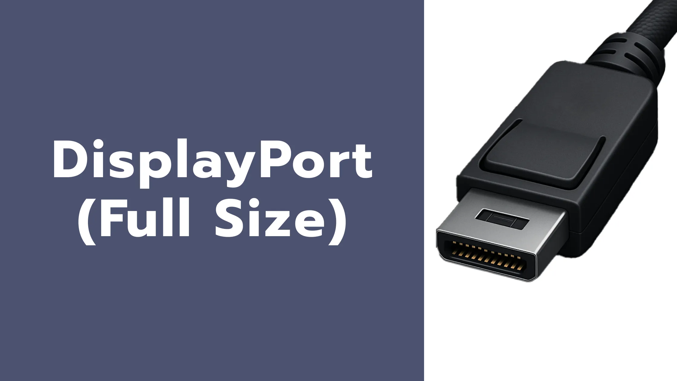 สาย DisplayPort คืออะไร รู้จักสายต่อภาพคุณภาพสูง 2 DisplayPort Full Size