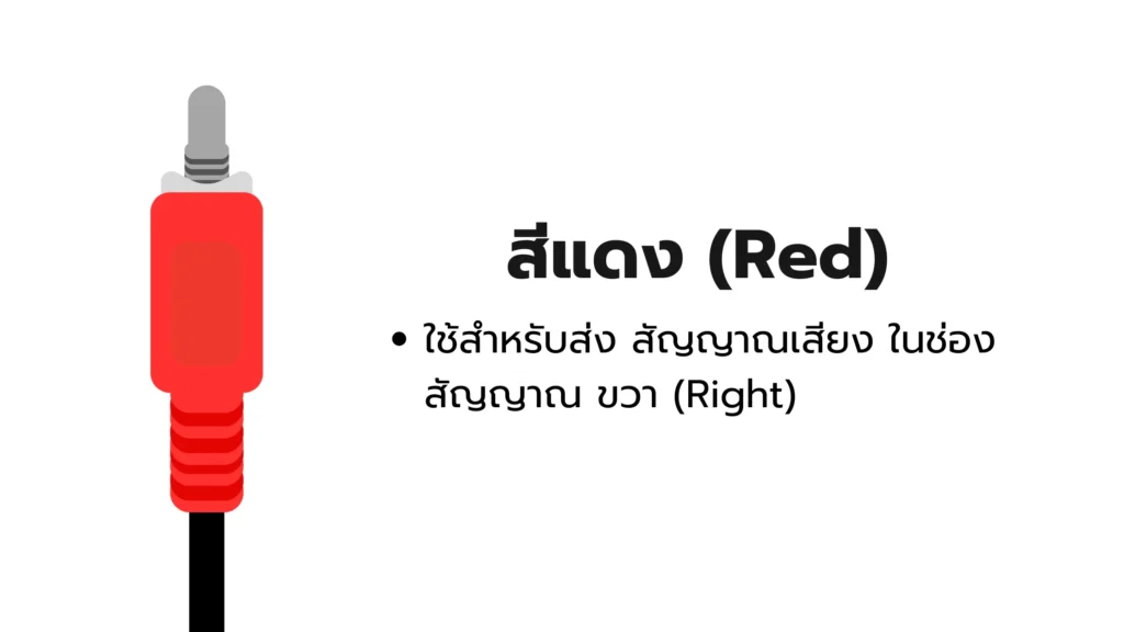 Red RCA cable