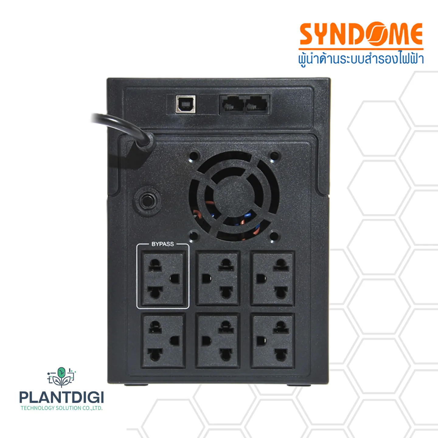 เครื่องสำรองไฟ Syndome ATOM-1000-LCD (1000VA/600Watt) 5 เครื่องสำรองไฟ Syndome ATOM-1000-LCD (1000VA/600Watt)