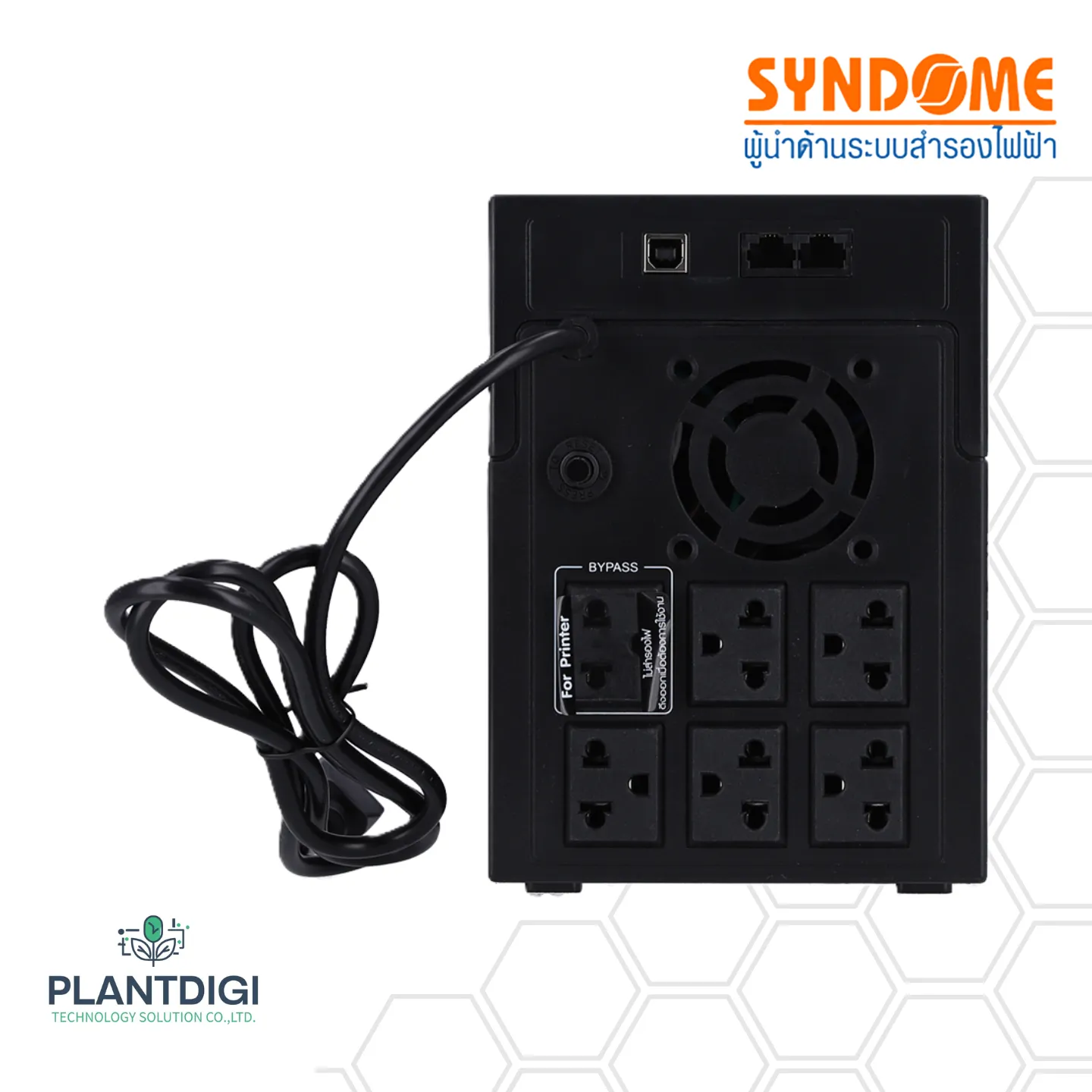 เครื่องสำรองไฟ Syndome ATOM-2000-LCD (2000VA/1200Watt) 5 เครื่องสำรองไฟ Syndome ATOM-2000-LCD (2000VA/1200Watt)