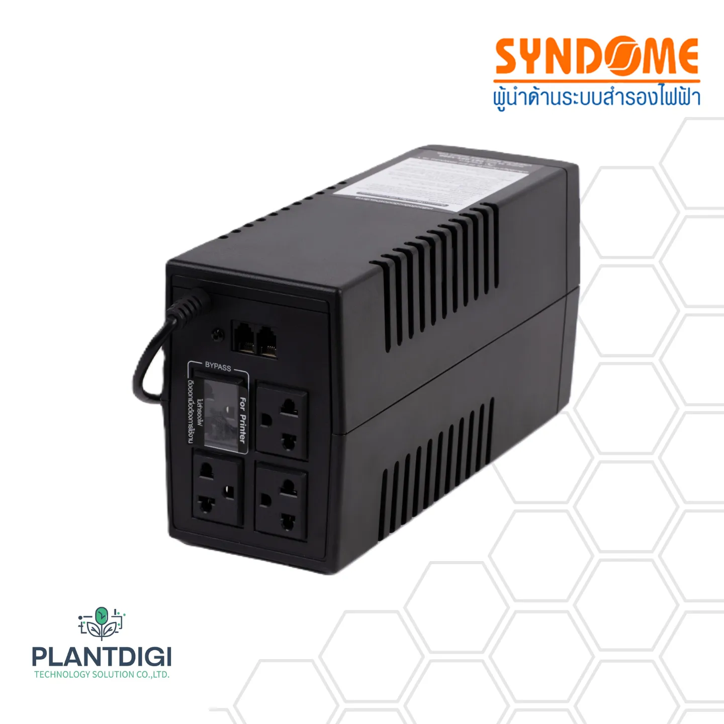 เครื่องสำรองไฟ Syndome ATOM-800I-LED (800VA/480Watt) 7 เครื่องสำรองไฟ Syndome ATOM-800I-LED (800VA/480Watt)
