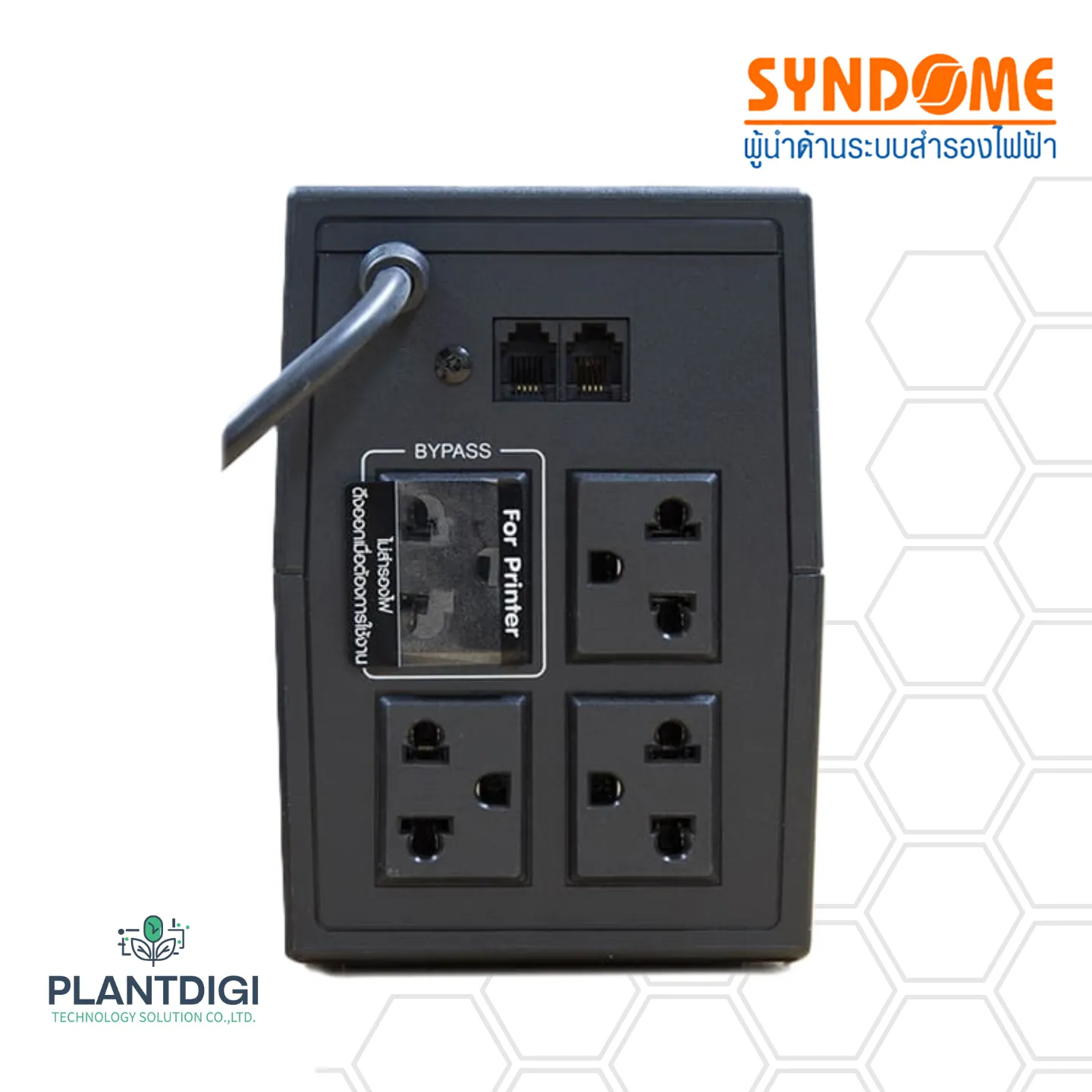 เครื่องสำรองไฟ Syndome ATOM-850-LCD (850VA/360Watt) 6 เครื่องสำรองไฟ Syndome ATOM-850-LCD (850VA/360Watt)