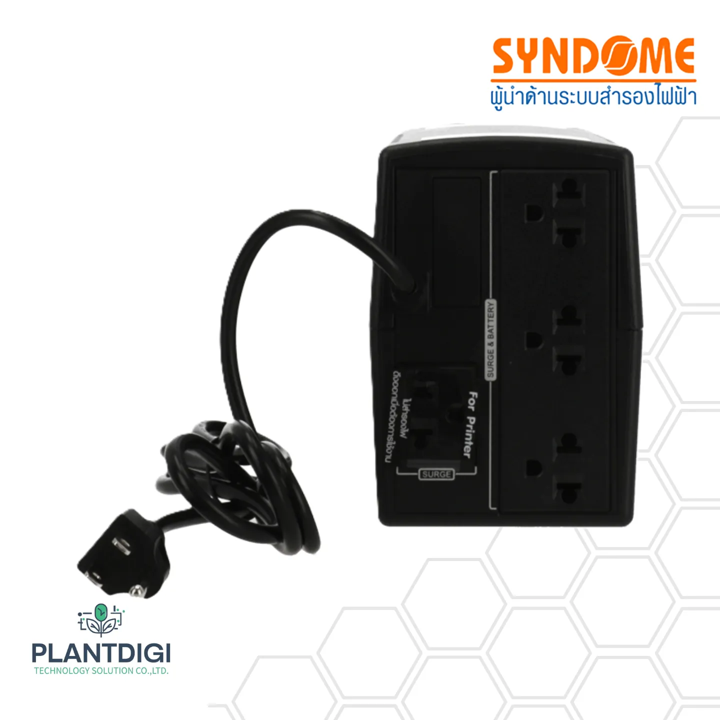 เครื่องสำรองไฟ Syndome ECO II-1000-LED (1000VA/630Watt) 7 เครื่องสำรองไฟ Syndome ECO II-1000-LED (1000VA/630Watt)