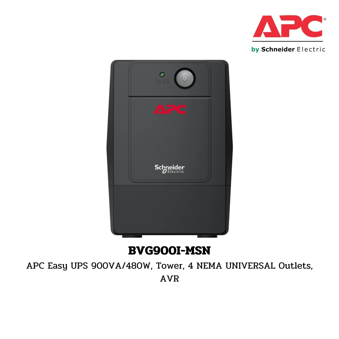 เครื่องสำรองไฟ APC BVG900I-MSN รุ่น APC Easy UPS BVG Series 1 เครื่องสำรองไฟ APC BVG900I-MSN รุ่น APC Easy UPS BVG Series