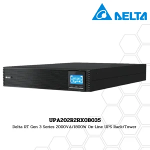 เครื่องสำรองไฟ Delta RT Gen 3 RTG3-2K 2000VA/1800W On-Line UPS Rack/Tower (UPA202R2RX0B035)