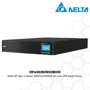 เครื่องสำรองไฟ Delta RT Gen 3 RTG3-3K 3000VA/2700W On-Line UPS Rack/Tower (UPA302R2RX0B035)