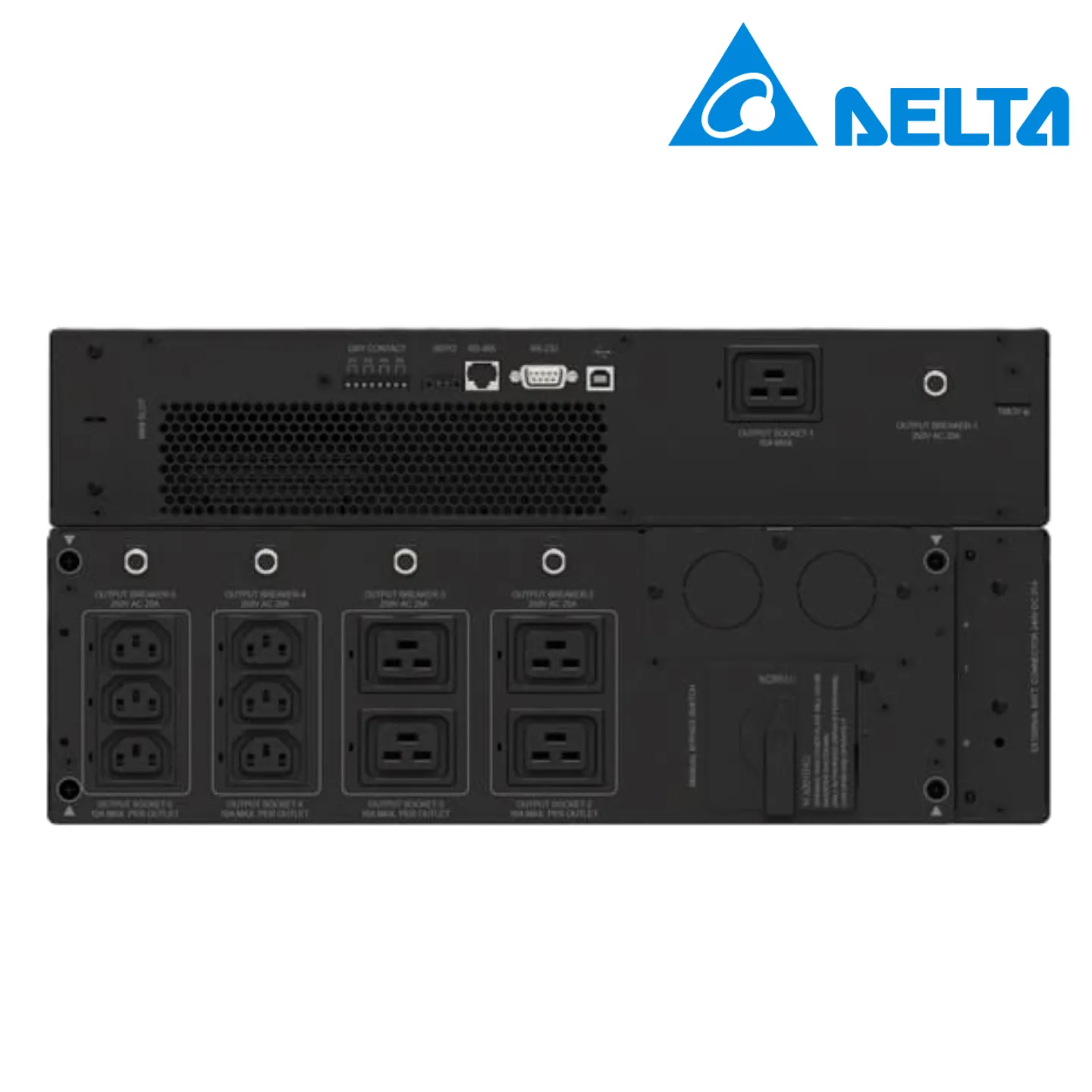 เครื่องสำรองไฟ Delta RT-10K RT Series 10kVA/10kW(5U) (UPS103R2RT0B035) 7 เครื่องสำรองไฟ Delta RT-10K RT Series 10kVA/10kW(5U)