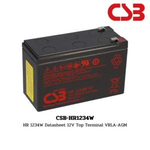 แบตเตอรี่ CSB CSB-HR1234W BATT 12V 34W CSB REPLACEMENT
