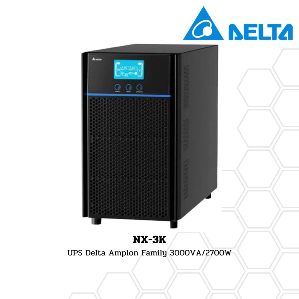 เครื่องสำรองไฟ Delta NX Series NX-3K 3000VA/2700W 3 เครื่องสำรองไฟ Delta NX Series NX-3K 3000VA/2700W