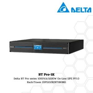 เครื่องสำรองไฟ Delta RT Pro Series RT Pro-1K 1000VA/1000W On-Line UPS PF1.0 Rack/Tower (UPS102R2RT1B0B6)