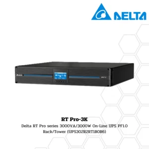 เครื่องสำรองไฟ Delta RT Pro Series RT Pro-3K 3000VA/3000W On-Line UPS PF1.0 Rack/Tower (UPS302R2RT1B0B6)