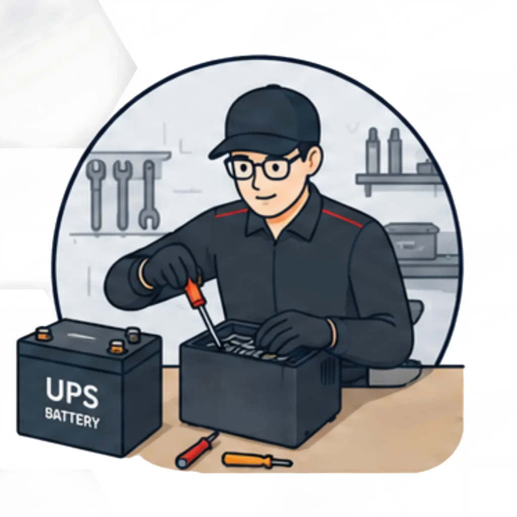 เปลี่ยนแบตเตอรี่ UPS APC Back Series 8 ขั้นตอนที่ 5
