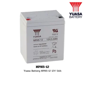 แบตเตอรี่ Yuasa NPH5-12 12V 5Ah